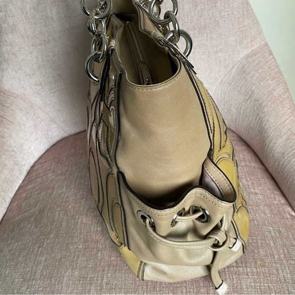 COACH PEYTON OPTIC PATRNT LEATHER BAG - Picture 8 of 16